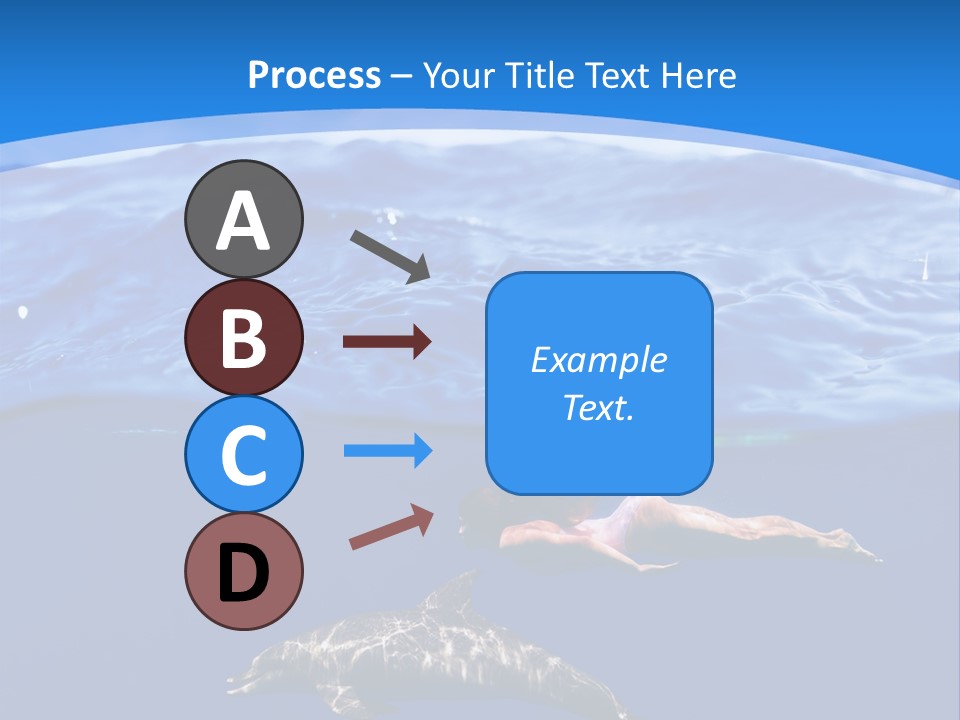 Ocean Marine Swimmer PowerPoint Template