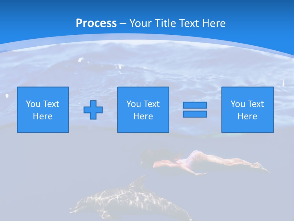 Ocean Marine Swimmer PowerPoint Template