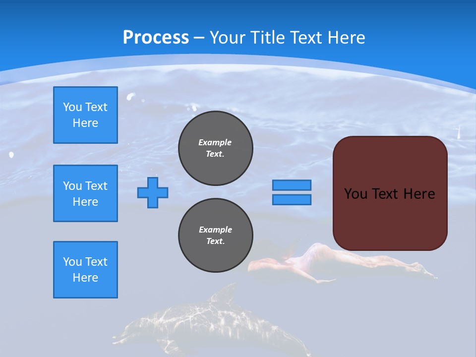 Ocean Marine Swimmer PowerPoint Template