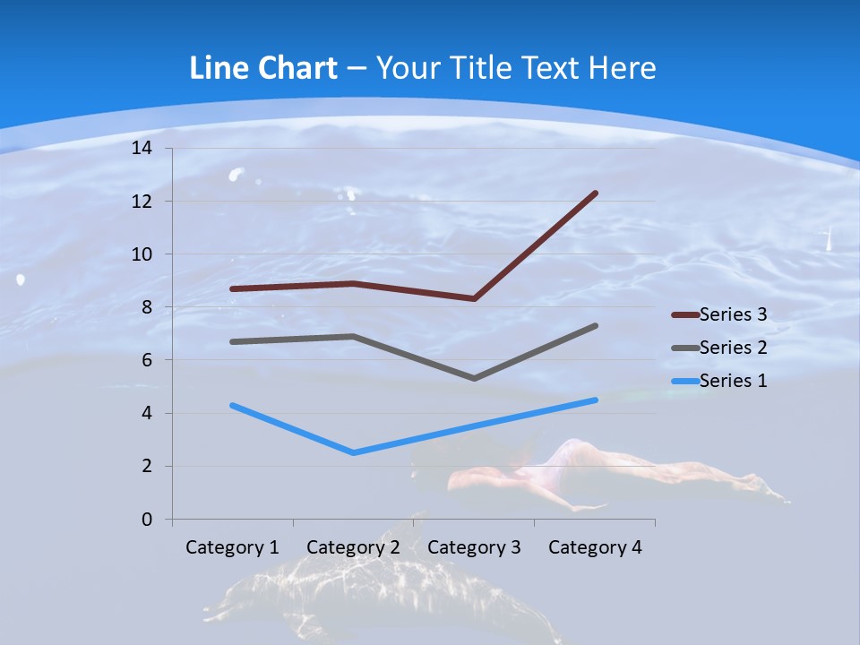 Ocean Marine Swimmer PowerPoint Template