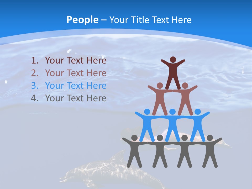 Ocean Marine Swimmer PowerPoint Template