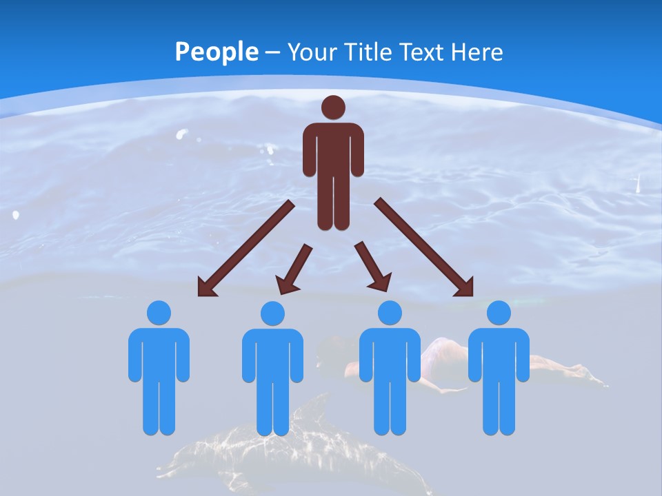 Ocean Marine Swimmer PowerPoint Template