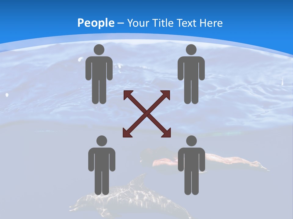 Ocean Marine Swimmer PowerPoint Template