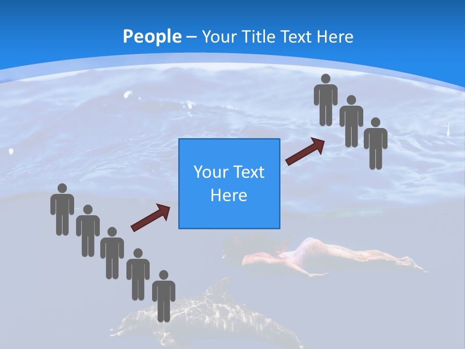 Ocean Marine Swimmer PowerPoint Template