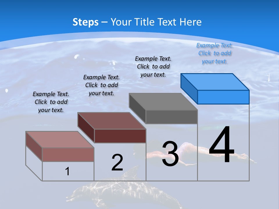 Ocean Marine Swimmer PowerPoint Template