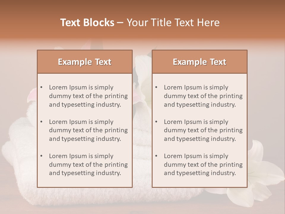 Fabric Stacked Dry PowerPoint Template