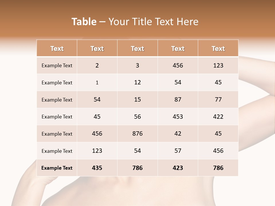 Red Manicure Eye Makeup Creative PowerPoint Template