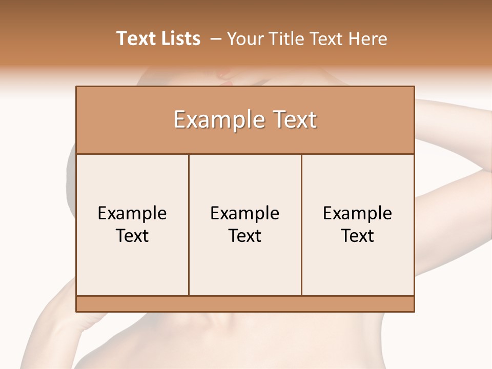 Red Manicure Eye Makeup Creative PowerPoint Template