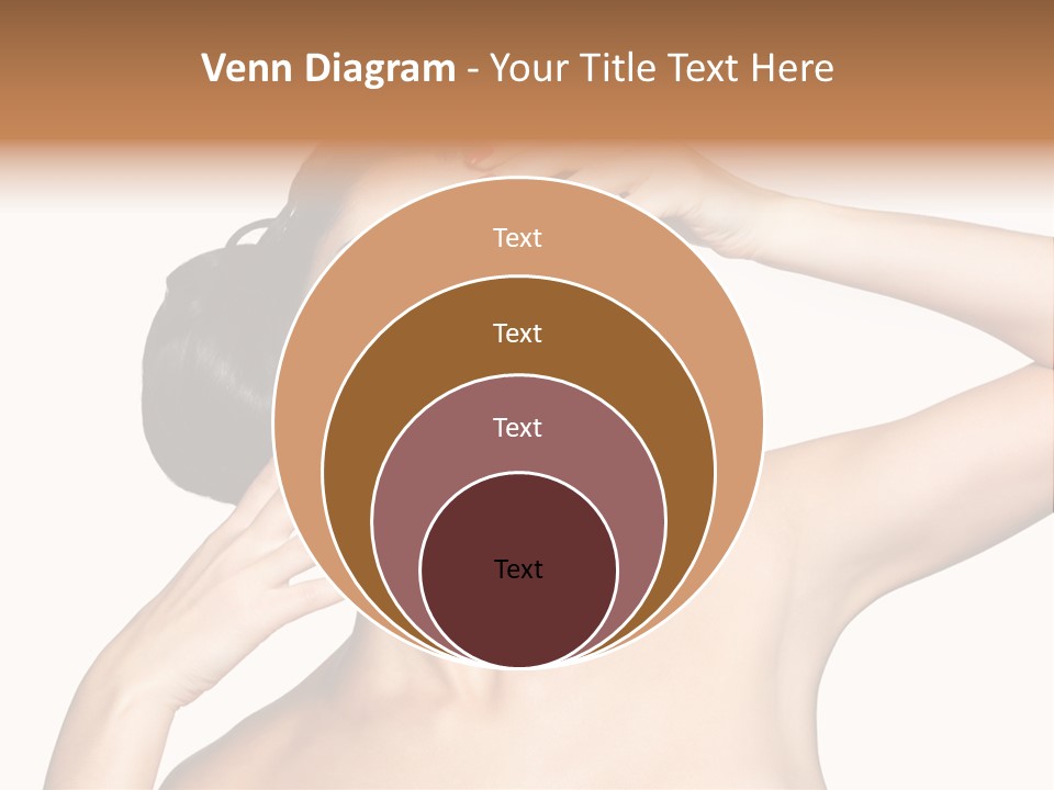 Red Manicure Eye Makeup Creative PowerPoint Template