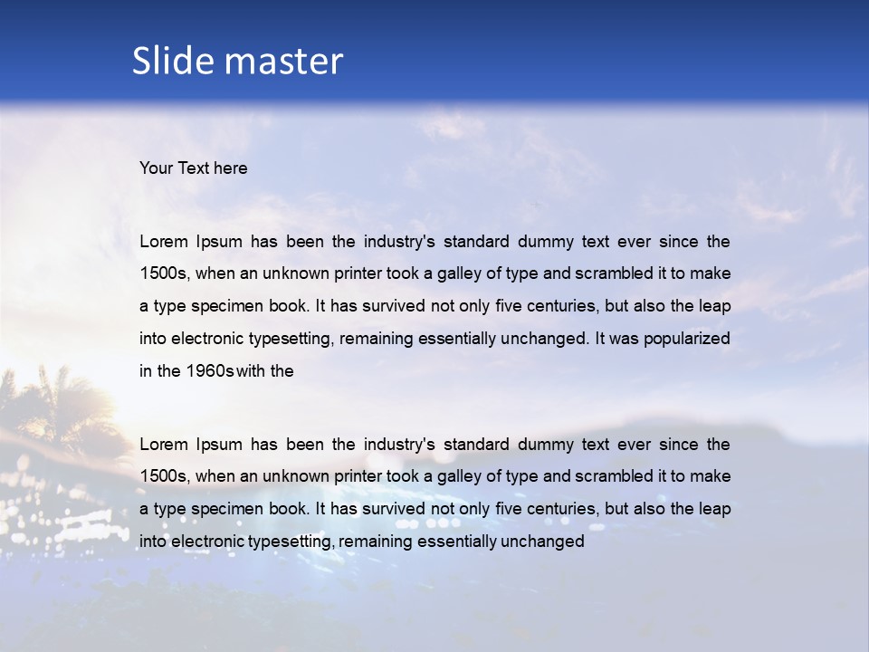 Tranquility Under Bubbles PowerPoint Template