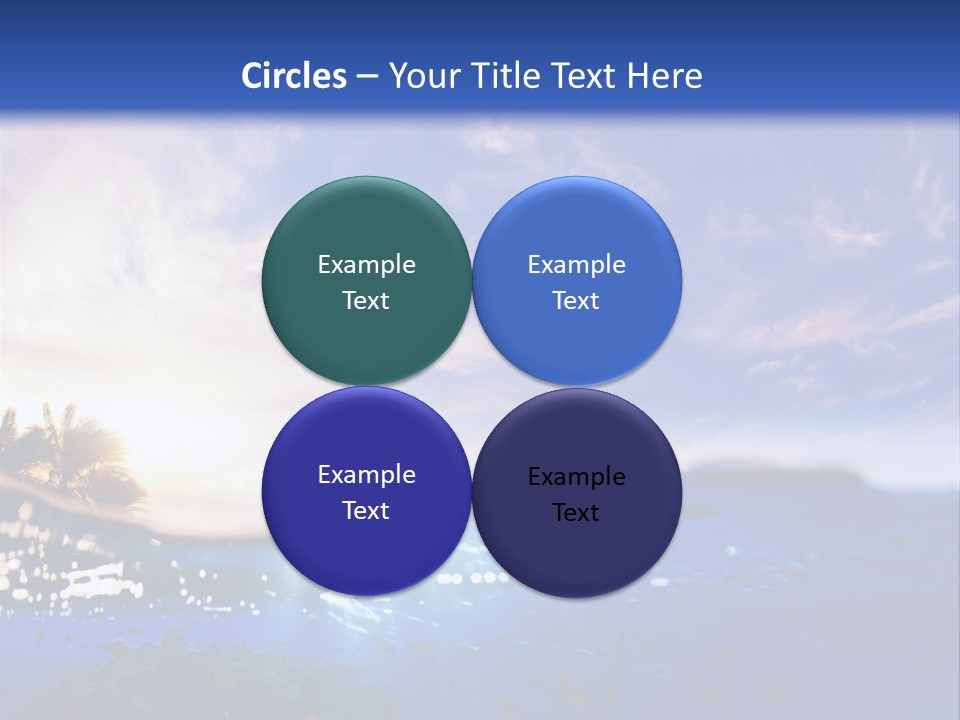 Tranquility Under Bubbles PowerPoint Template