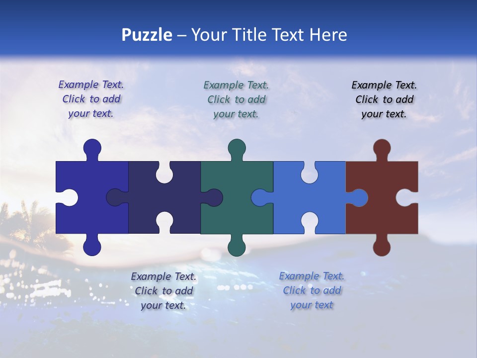 Tranquility Under Bubbles PowerPoint Template