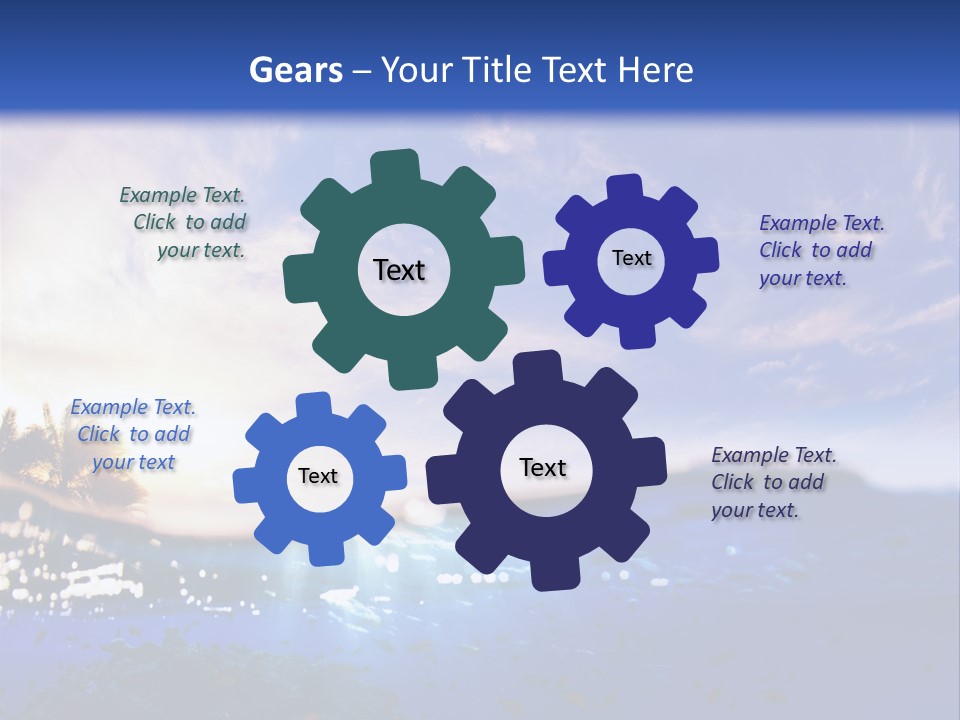 Tranquility Under Bubbles PowerPoint Template