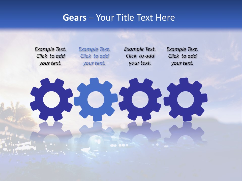 Tranquility Under Bubbles PowerPoint Template