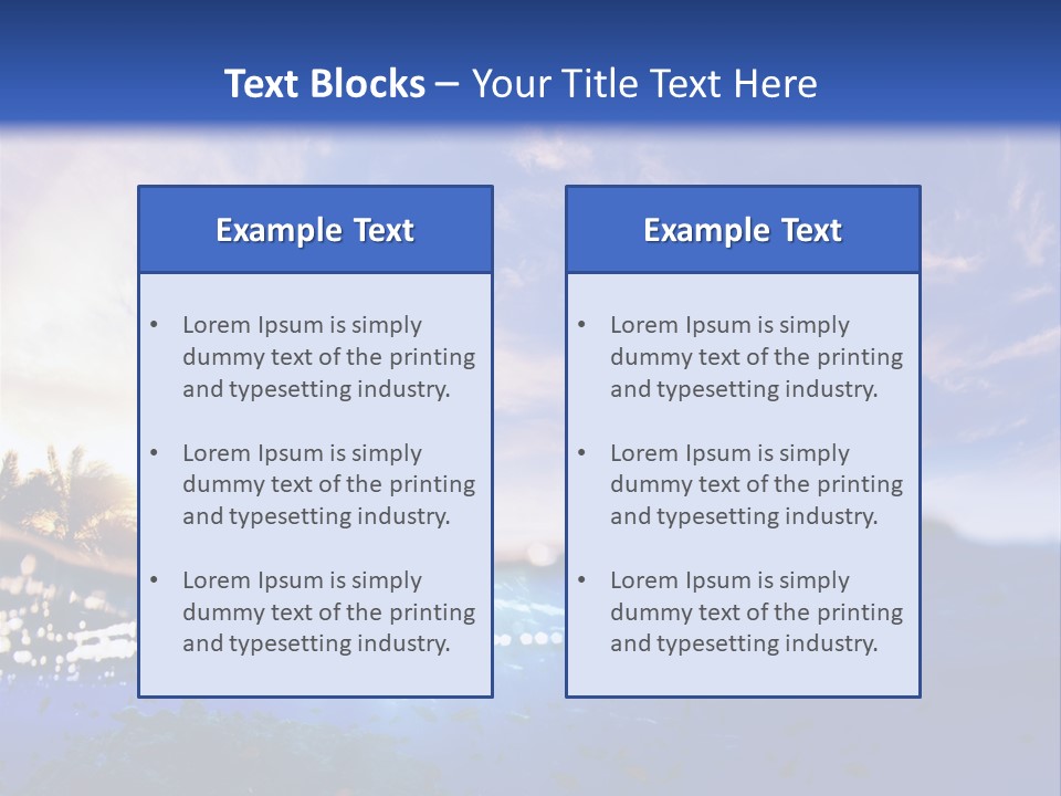 Tranquility Under Bubbles PowerPoint Template