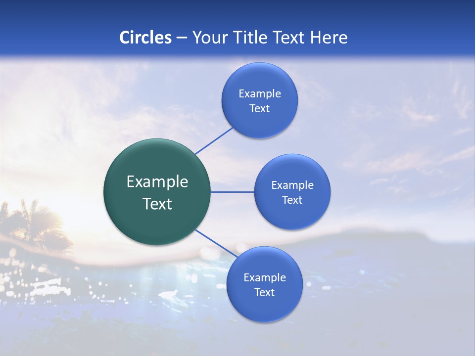 Tranquility Under Bubbles PowerPoint Template