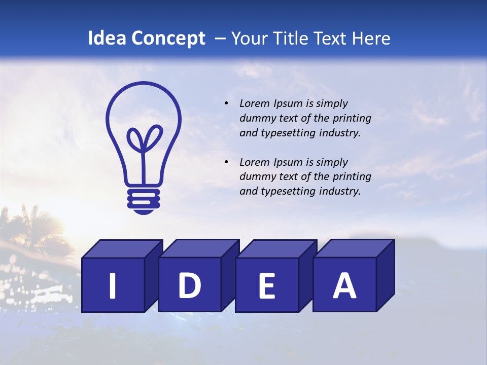 Tranquility Under Bubbles PowerPoint Template