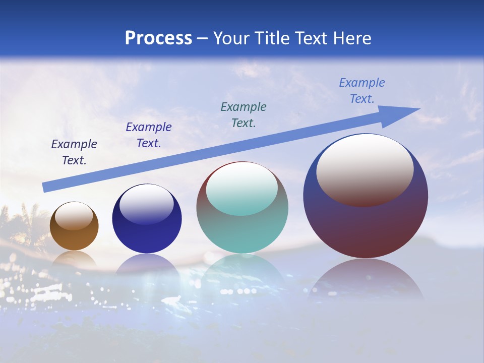 Tranquility Under Bubbles PowerPoint Template
