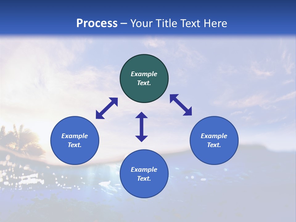Tranquility Under Bubbles PowerPoint Template