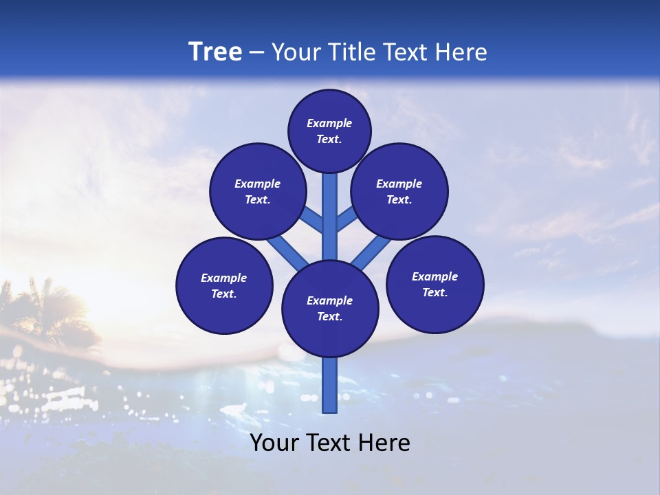 Tranquility Under Bubbles PowerPoint Template