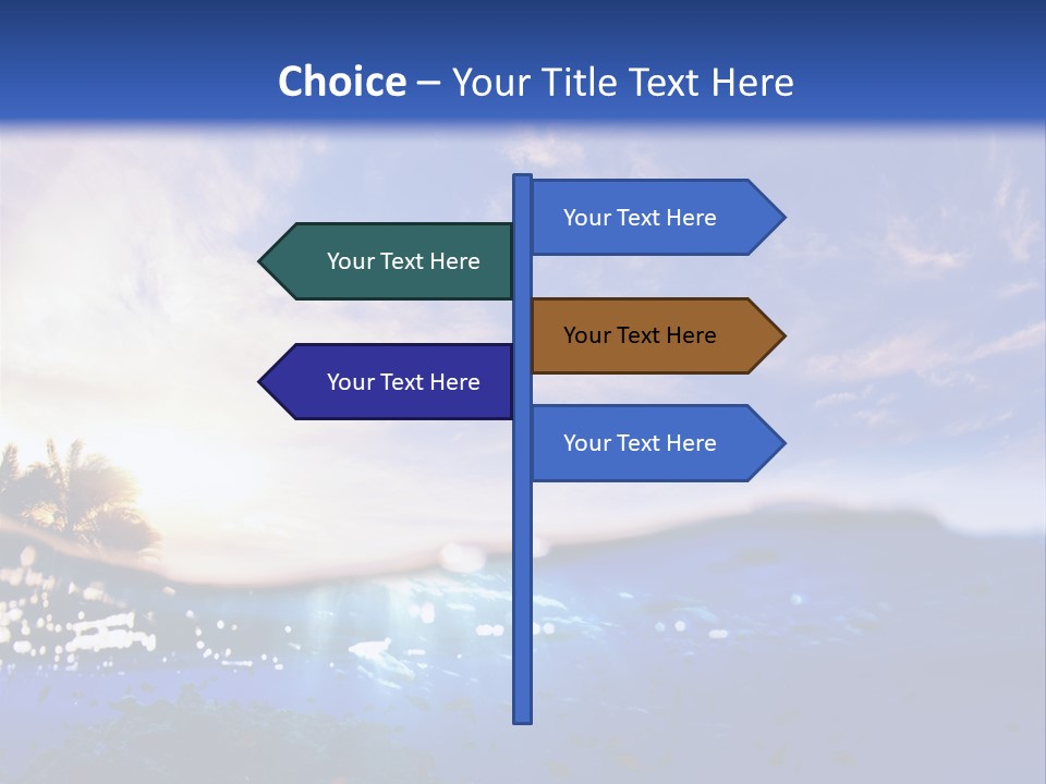 Tranquility Under Bubbles PowerPoint Template