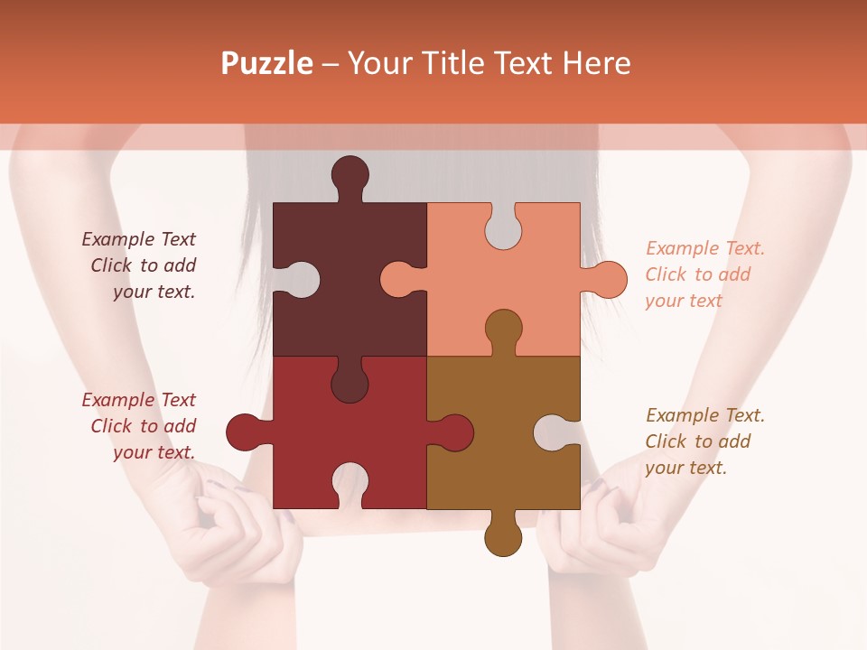 Presenting Builder Female PowerPoint Template