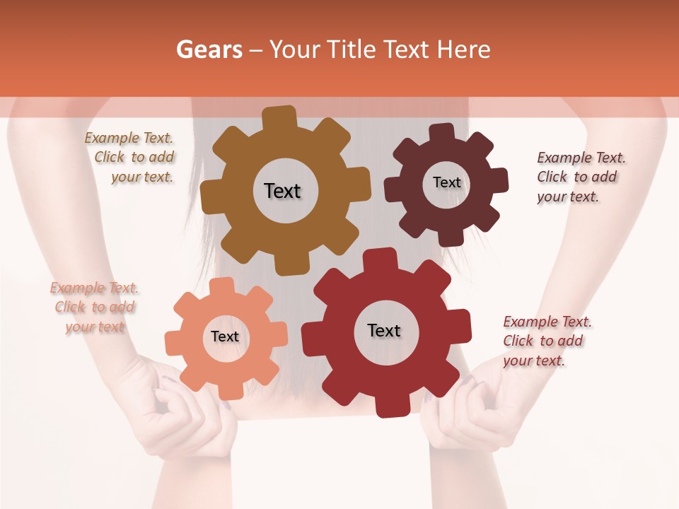 Presenting Builder Female PowerPoint Template