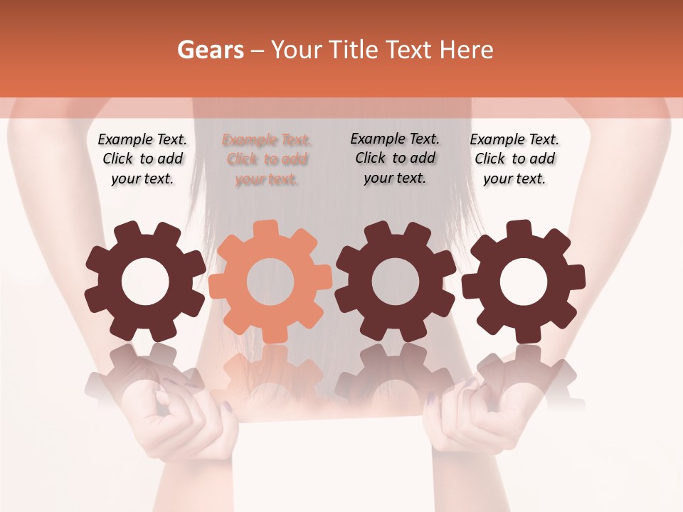 Presenting Builder Female PowerPoint Template