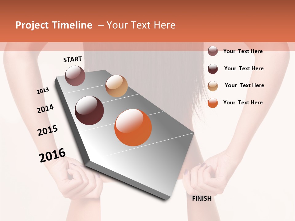 Presenting Builder Female PowerPoint Template