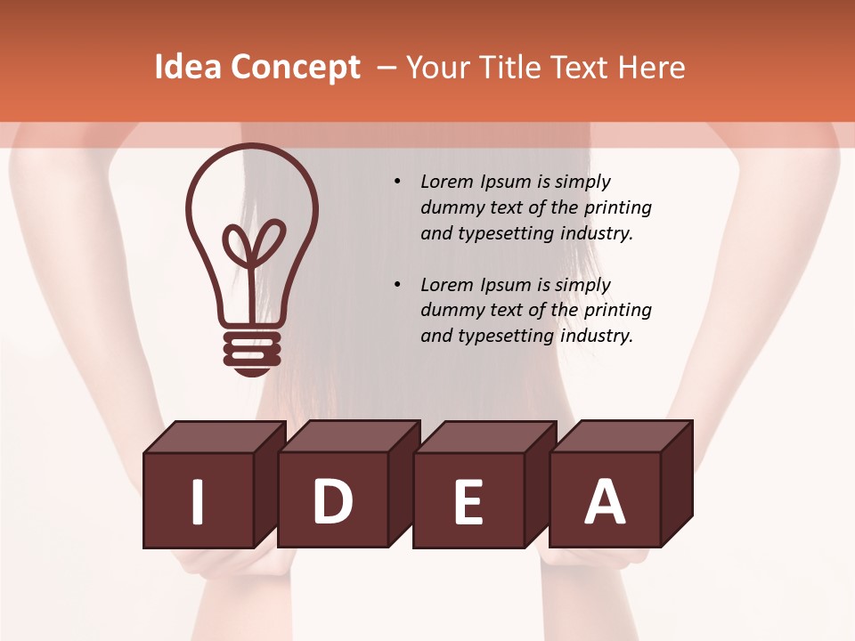 Presenting Builder Female PowerPoint Template