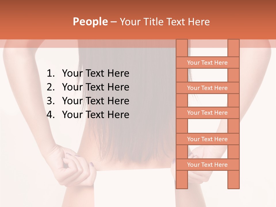 Presenting Builder Female PowerPoint Template
