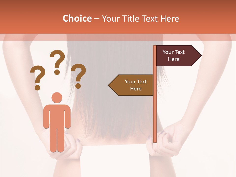 Presenting Builder Female PowerPoint Template