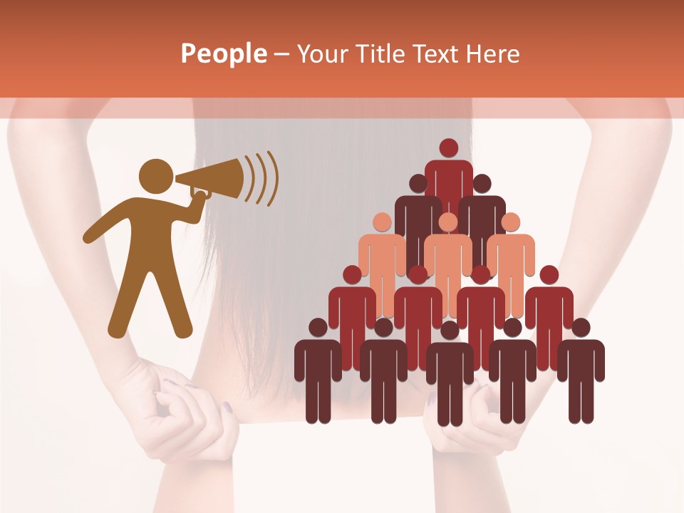 Presenting Builder Female PowerPoint Template