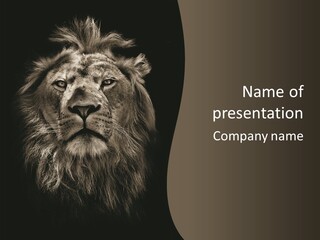 Proud Dominant Black And White Photos PowerPoint Template