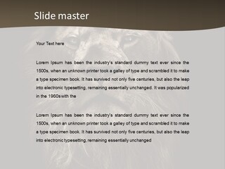 Proud Dominant Black And White Photos PowerPoint Template