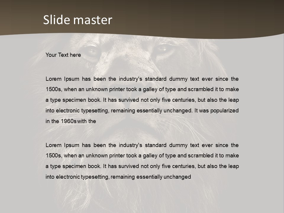 Proud Dominant Black And White Photos PowerPoint Template