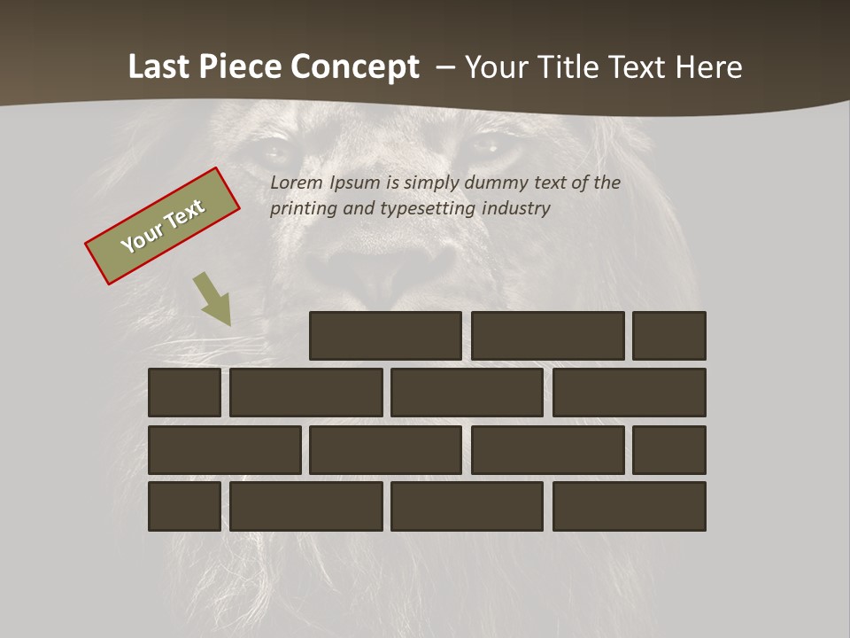 Proud Dominant Black And White Photos PowerPoint Template