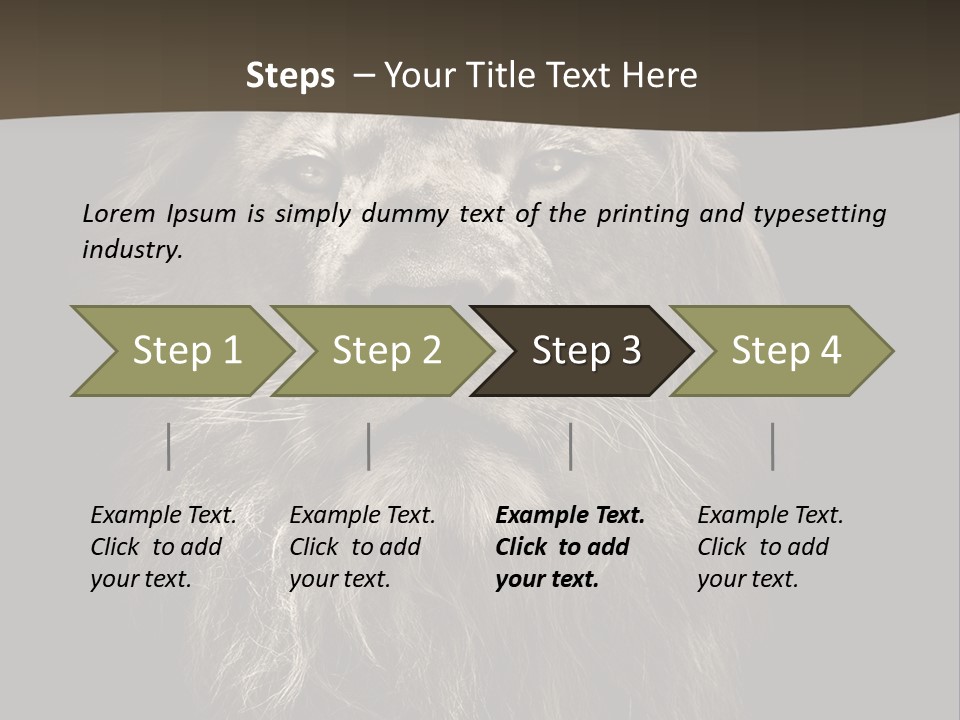 Proud Dominant Black And White Photos PowerPoint Template