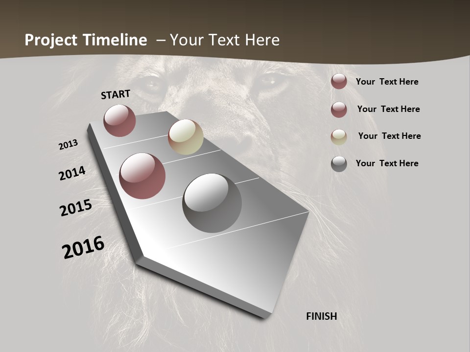 Proud Dominant Black And White Photos PowerPoint Template