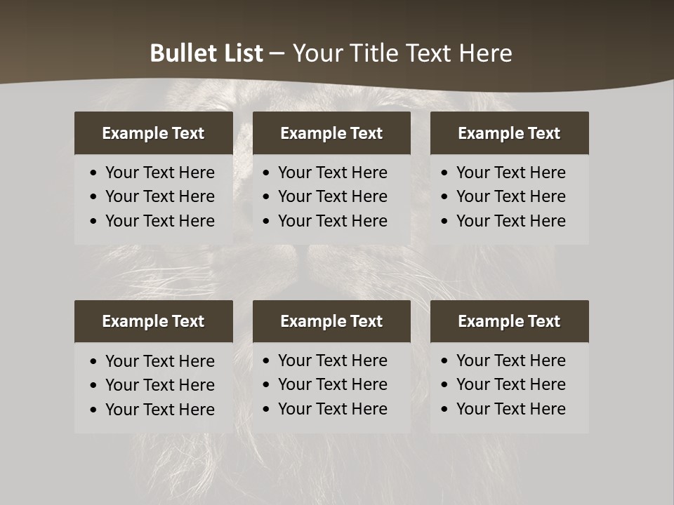 Proud Dominant Black And White Photos PowerPoint Template