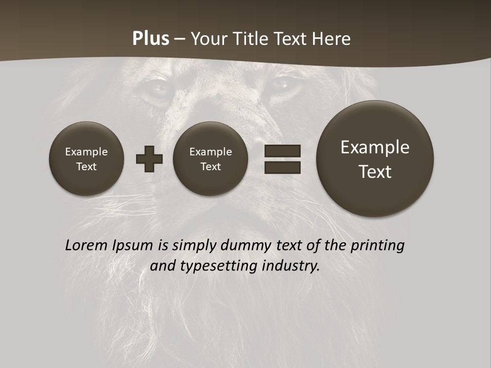 Proud Dominant Black And White Photos PowerPoint Template
