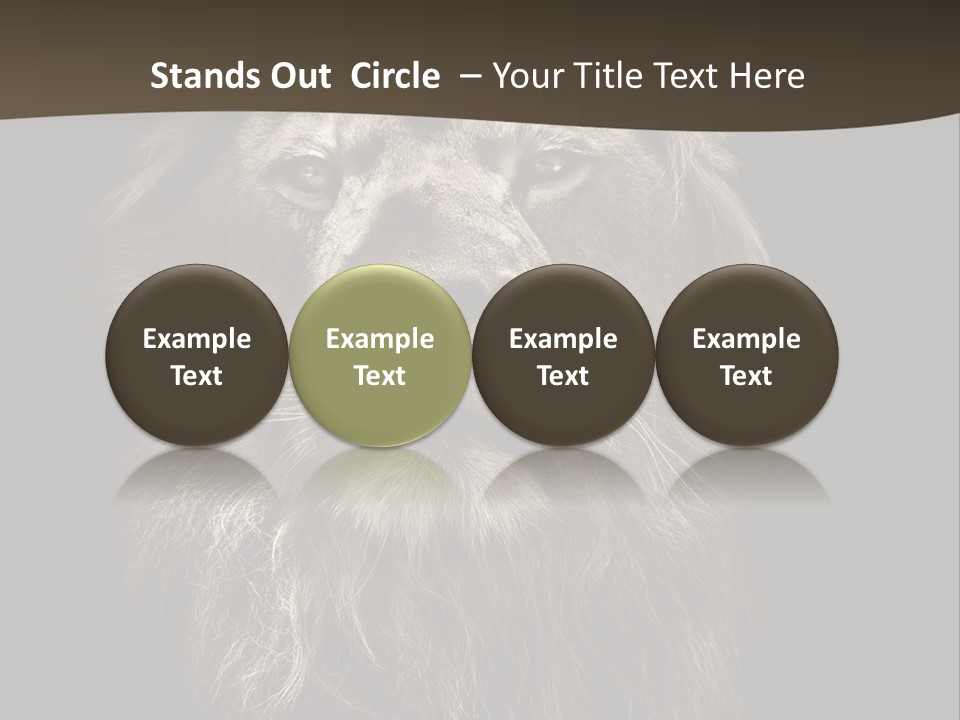 Proud Dominant Black And White Photos PowerPoint Template