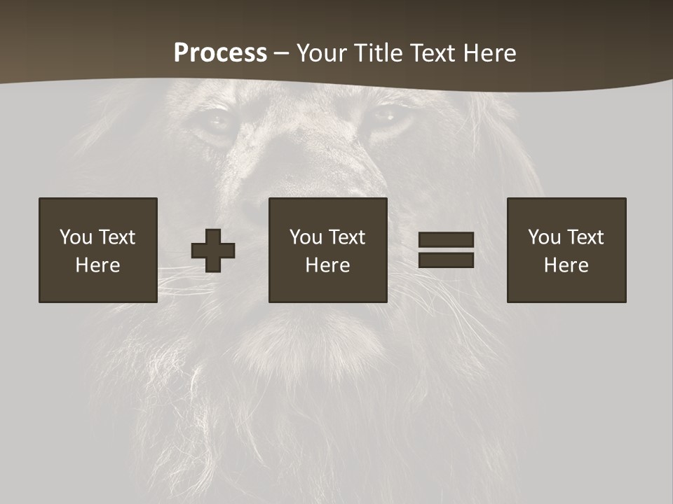 Proud Dominant Black And White Photos PowerPoint Template