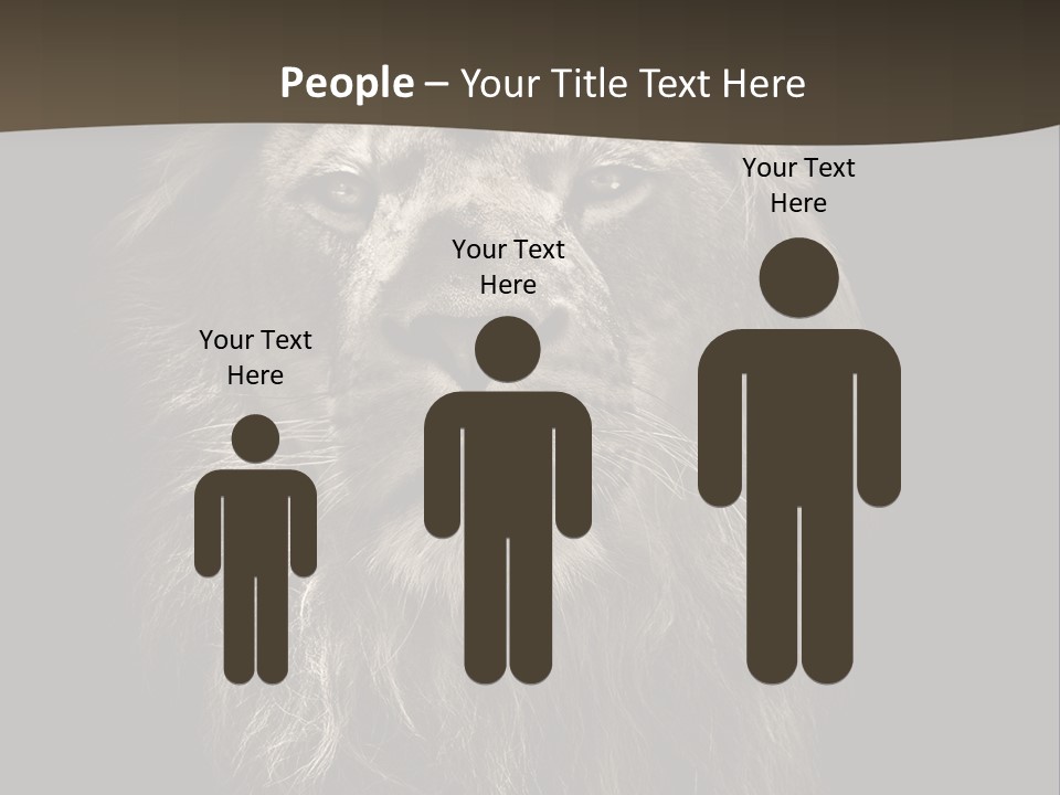 Proud Dominant Black And White Photos PowerPoint Template