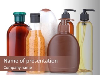 Health Hygiene Bottle PowerPoint Template
