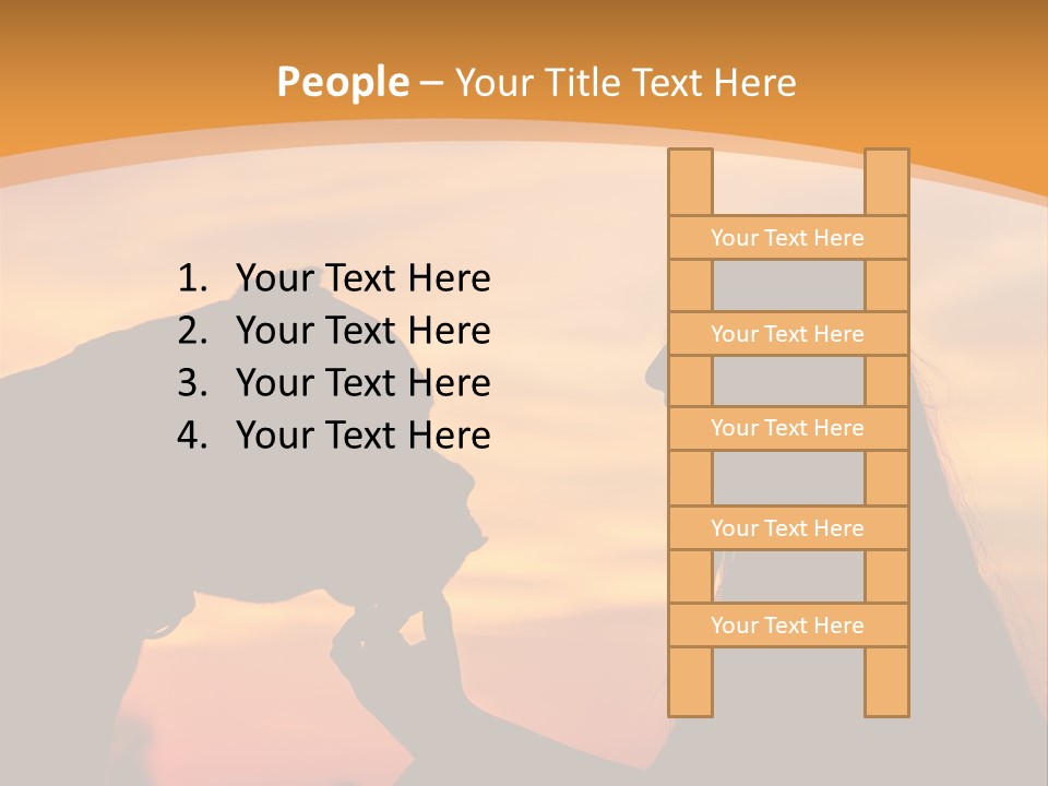 Bu Ine Chair Character PowerPoint Template