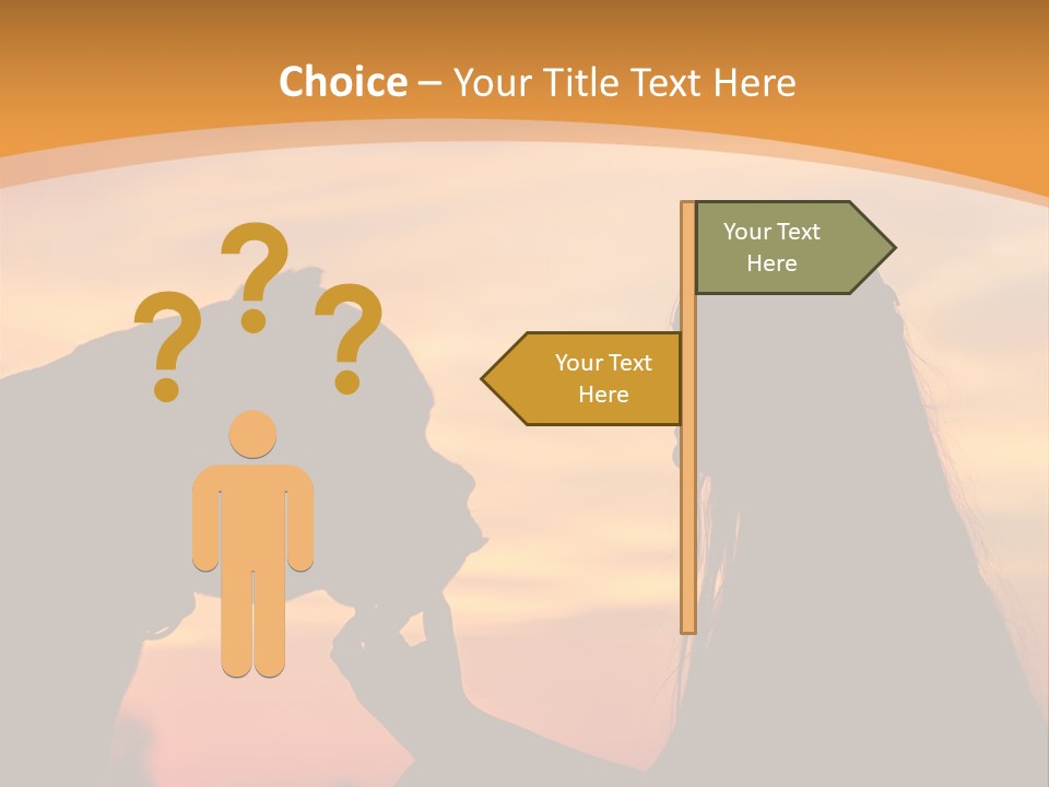 Bu Ine Chair Character PowerPoint Template