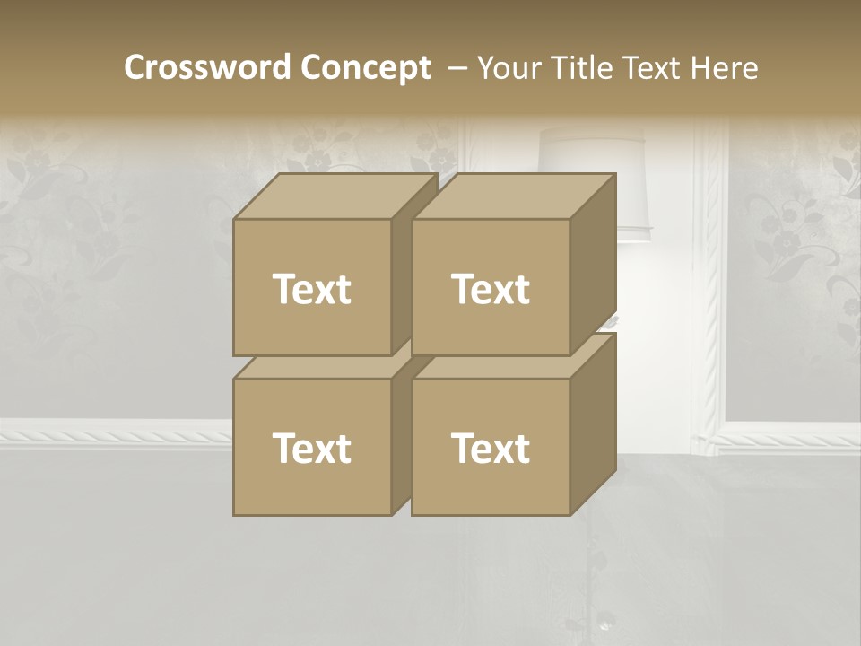 Lighting Room Black PowerPoint Template