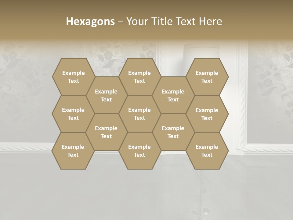 Lighting Room Black PowerPoint Template