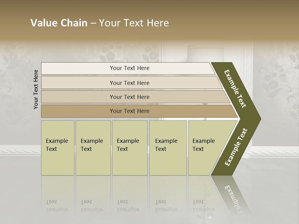 Lighting Room Black PowerPoint Template